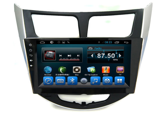 中国 アンドロイド 2 の喧騒無線システム GPS 自動運行 Verna のアクセントの Solaris 車のビデオ可聴周波プレーヤー サプライヤー