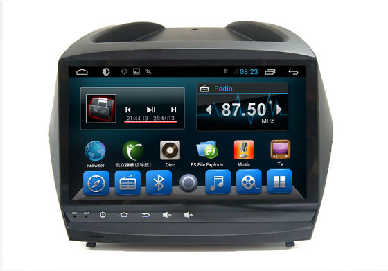 中国 アンドロイド 4.4 のクォードの中心車の Dvd ステレオ プレーヤー IX35 2012 年の車 GPS システム サプライヤー