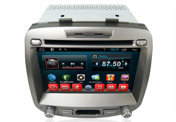 中国 車のステレオの Bluetooth GPS ヒュンダイ DVD プレイヤーのクォードの中心人間の特徴をもつ OS サプライヤー