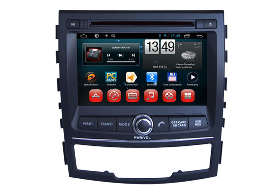 中国 Ssangyong Korando 車 GPS のナビゲーション・システムの人間の特徴をもつ DVD プレイヤー 3G WIFI SWC BT サプライヤー